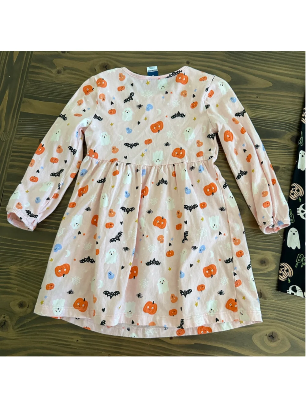 Girls Halloween Outfit Lot 3T Old Navy Dress Ghost Pumpkin Leggings 2 Pc